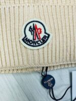 Moncler Hats Men's Women's Kids Replica Logo Printed Men Women Toddlers Reps Skull Hooded Knitted Rep Beanie Fake Wooly Cap Nylon Fabric Cashmere First Copy Hat Winter Black Beige Sale UK Cheap Price - Image 5