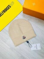 Moncler Hats Men's Women's Kids Replica Logo Printed Men Women Toddlers Reps Skull Hooded Knitted Rep Beanie Fake Wooly Cap Nylon Fabric Cashmere First Copy Hat Winter Black Beige Sale UK Cheap Price - Image 4