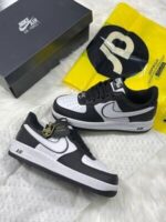 Nike Air Force 1 Low '07 Wolf Grey Kumquat Men's Trainers Black - Image 5