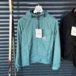 Moncler Men Women Hooded Windbreaker Replica Men's Women's Windbreakers Jacket Reps Full Sleeves Boys Girls Fake Cheap Athletic Breathable Jackets First Copy Luxury Rep Black Green Sale UK