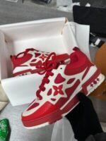 LV Red White Skate Trainer - Image 4