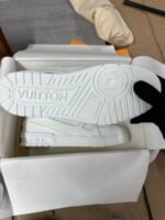 LV Mens Trainers in White Color - Image 4