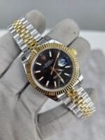 Rolex Datejust Black Dial 41mm Two Tone Men's Watch - Image 2
