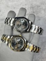 Rolex Datejust Wimbledon 41mm Two Tone Watch in Grey Dial