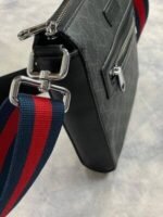 Gucci GG Men Small Messenger Bag With Long Belt - Image 4