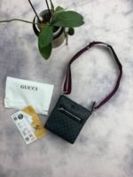 Gucci GG Men Small Messenger Bag With Long Belt - Image 2