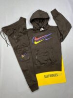 Nike Kids Tracksuit with Pullover Hoodie in 4 Colors - Image 4