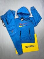 Nike Kids Tracksuit with Pullover Hoodie in 4 Colors - Image 3
