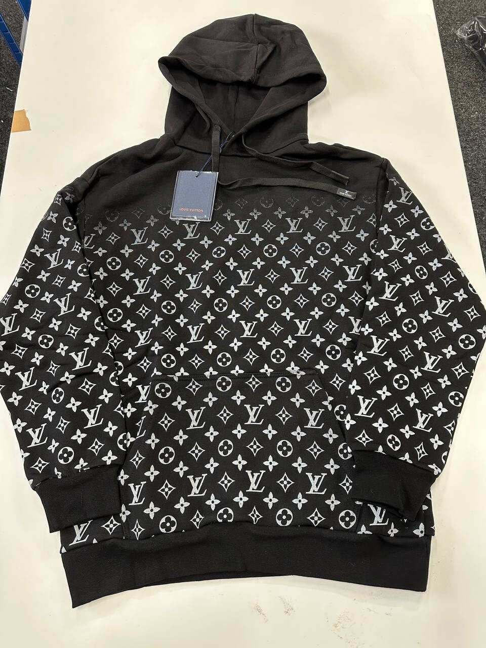 4030873652.jpg Louis Vuitton Men's Women's LV Monogram Gradient Hoodies - Image 1