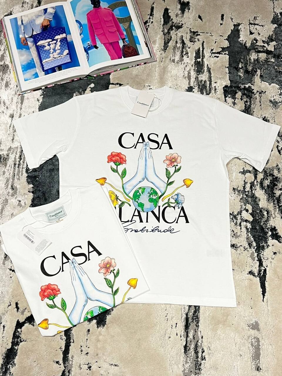 4088602729.jpg Casablanca Gratitude T-Shirt White - Image 1