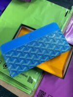 Goyard Long Wallet Purse in Blue Color
