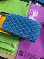 Goyard Long Wallet Purse in Blue Color - Image 4