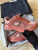 Christian Dior CD B30 Sneaker Comfort Trainer Joggers In Pink Color (Number: 3SN279ZRD_H452)
