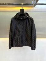 Louis Vuitton Men's Women's LV Logo Printed Zip Up Hooded Jackets