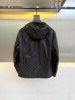 Louis Vuitton Men's Women's LV Logo Printed Zip Up Hooded Jackets - Image 3