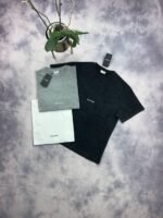 Saint Laurent Rive Gauche T-Shirt In Black Grey And White Colors In All Sizes (Number: 464572YB2DQ1000)