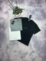 Saint Laurent Rive Gauche T-Shirt In Black Grey And White Colors In All Sizes (Number: 464572YB2DQ1000) - Image 2