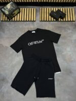 Off-White T-shirts Shorts Sets Replica Black White Sale UK
