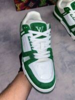 Louis Vuitton LV Monogram Men's Denim Trainers - Image 4