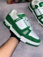 Louis Vuitton LV Monogram Men's Denim Trainers - Image 3