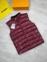 Dior Oblique Down Vest Jacket Gilets Hoodie Bodywarmer In Black Red & Blue - Image 3