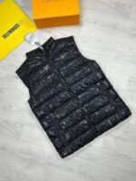 Dior Oblique Down Vest Jacket Gilets Hoodie Bodywarmer In Black Red & Blue - Image 5