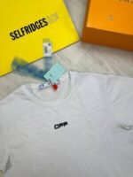 Off-White Men Women Replica T-shirt Cabin Baggage Tshirt Luxury Streetwear Slim Tshirts Men's Women's Off White Black T-shirts Fake Tape T Shirt Cheap Mechanical Arrow X Tee Shirts First Copy Sale UK - Image 6