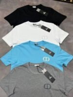 Dior CD Icon Printed Regular-Fit T-Shirt With Swim Short In Different Sets Designs Colors - Image 3