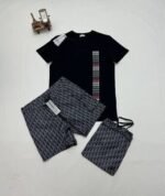 Dior Logo Printed Regular-Fit T-Shirt Oblique Swim With Short In Multi Colors - Image 6