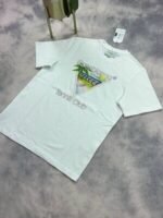 Casablanca Tennis Club Icon T-Shirt In Black And White Colors - Image 5