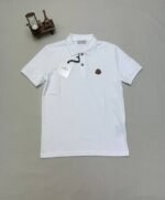 Moncler Replica Polos Shirts Men's Women's Luxury Logo Patch Half Sleeves Men Women Fake Tshirt Rep T Shirt Cheap First Copy Cotton Boys Girls Polo T-shirt Reps Black Blue White Sale UK - Image 5