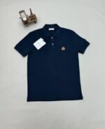 Moncler Replica Polos Shirts Men's Women's Luxury Logo Patch Half Sleeves Men Women Fake Tshirt Rep T Shirt Cheap First Copy Cotton Boys Girls Polo T-shirt Reps Black Blue White Sale UK - Image 4