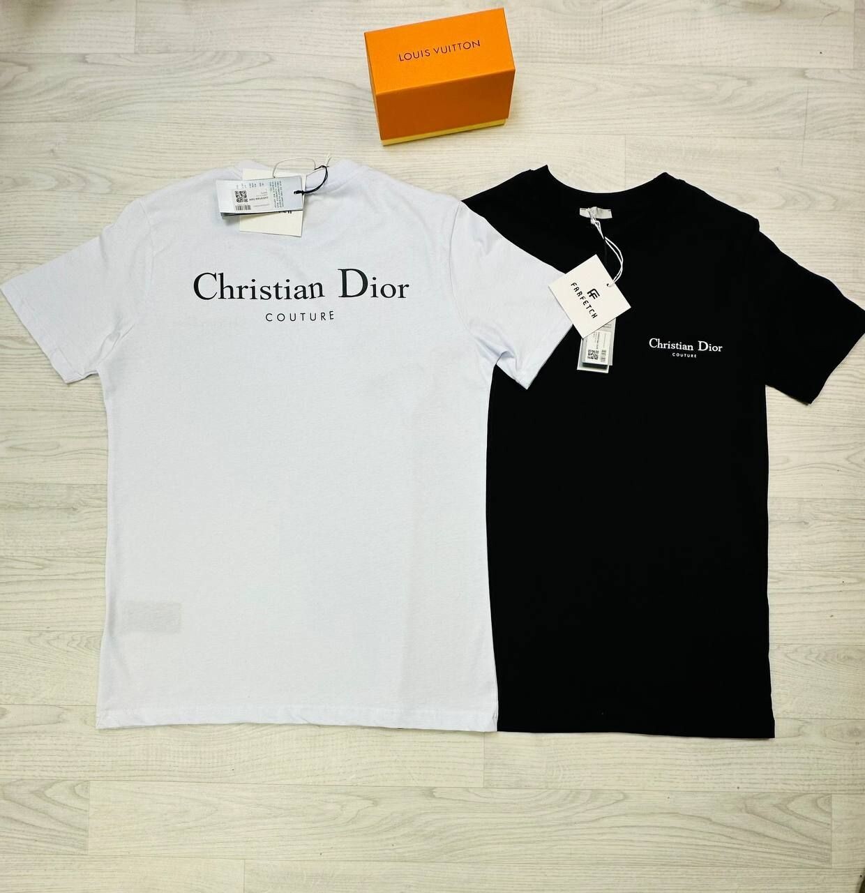 4184499719.jpg Christian Dior Couture T-Shirt In Black And White Colors In All Sizes - Image 1