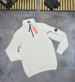 C.P. Company Logo Lambswool GRS Half Zipped Knit Jumpers In 4 Colors - Image 6