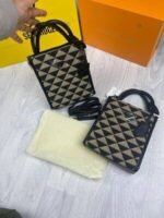 Prada Milano Symbole Embroidered Mini Tote Bag - Image 2