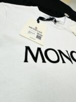 Moncler T-shirt & Short Set Black and White - Image 6