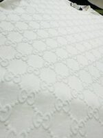 Gucci Men's Women's Monogram Canvas T-Shirt Black White - Image 5