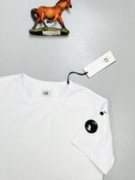 C.P. Company Cotton Jersey Printed T-Shirt In Black And White - Image 5