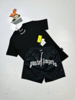 Palm Angels Curved Logo Shorts T-shirts Set - Image 5