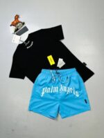 Palm Angels Curved Logo Shorts T-shirts Set - Image 6