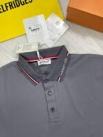 Moncler Men Polo Shirt Short Set Replica Logo Patch Half Sleeve Men's Reps Tshirt Stripe White First Copy Shirts Black Shorts Sets Cheap Cotton Boys Polos T-shirt Rep Fake Sale UK - Image 6