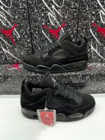 Nike Jordan 4 Women Trainers Black Cat