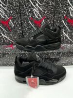 Nike Jordan 4 Women Trainers Black Cat - Image 2