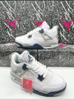 Nike Air Jordan 4 Retro Midnight Navy Men's Trainers - Image 2