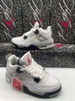 Nike Air Jordan 4 White Cement Men's Trainers - Image 2