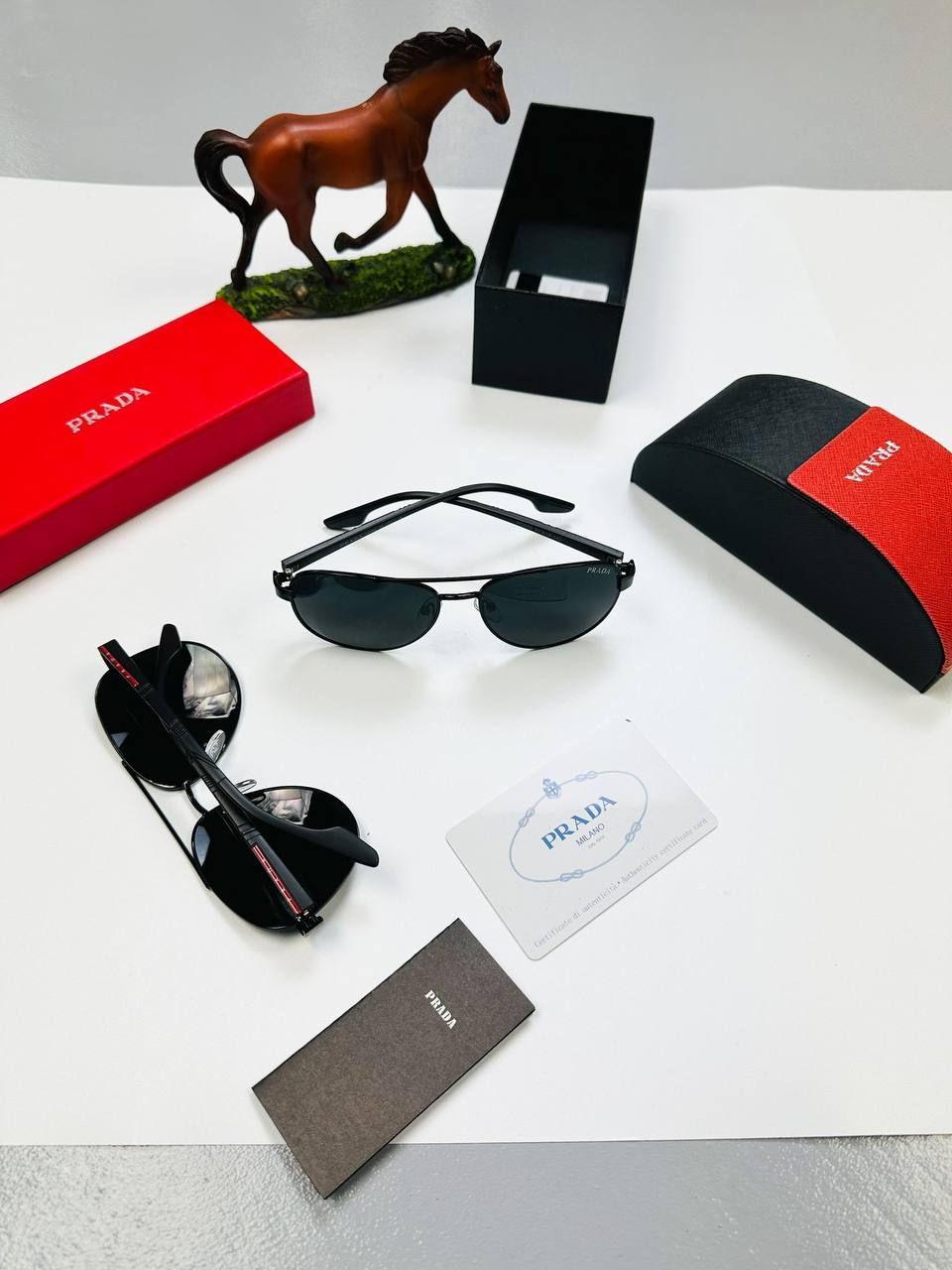 4324490271.jpg Prada Milano Linea Rossa PS 51YS Cat Eye Sunglasses - Image 1