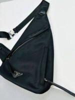 Prada Milano Re-Nylon Leather Sling Backpack - Image 3