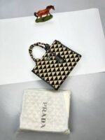 Prada Milano Symbole Embroidered Mini Tote Bag - Image 2