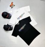 Givenchy Double Logo Signature T-shirts Black White
