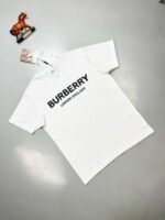 Burberry London England T-shirts Black White Beige UK - Image 4